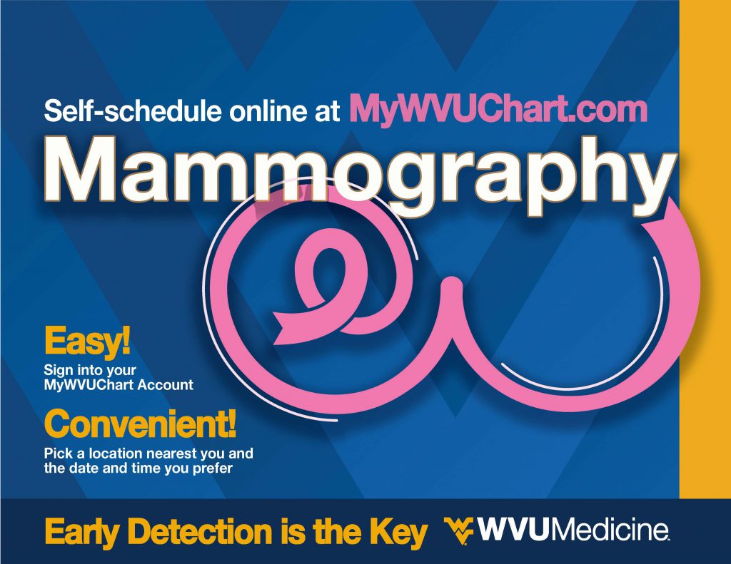 MyWVUChart Mammography WVU Medicine East