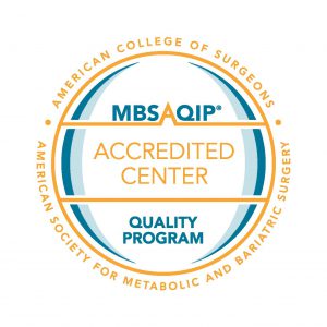 Metabolic and Bariatric Surgery Accreditation and Quality Improvement Program (MBSAQIP) logo.