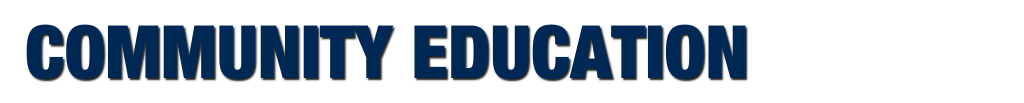 COMMUNITY EDUCATION BANNER