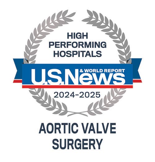 US News World Report Hospitals Procedures Conditions aortic valve surgery logo