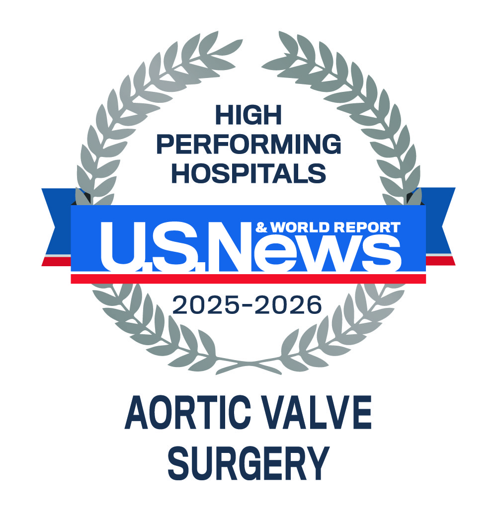 US News World Report Hospitals Procedures Conditions aortic valve surgery logo