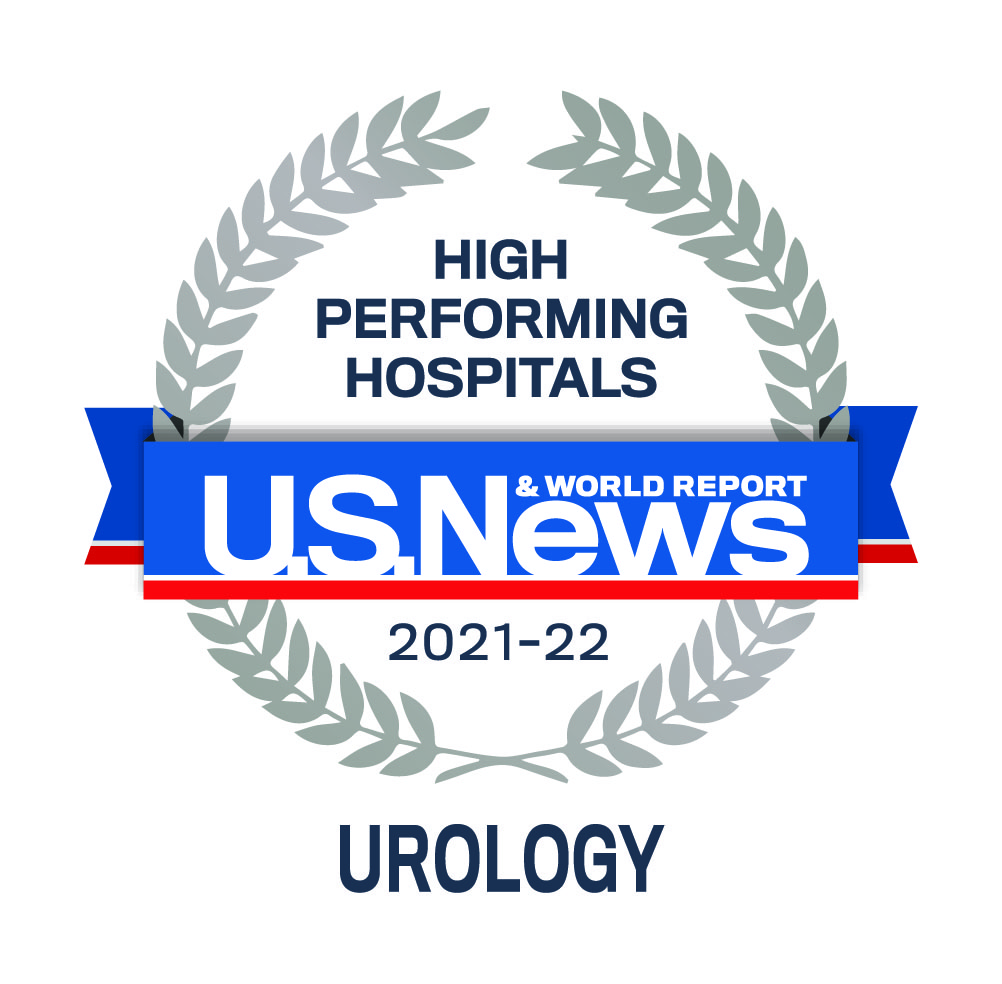 U.S. News & World Report High Performing Specialties logo for Urology