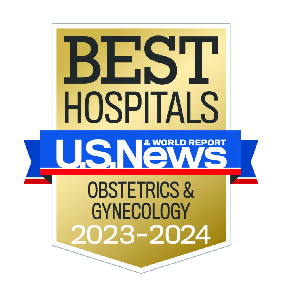 U.S. News & World Report Best Hospitals badge for Obstetrics & Gynecology 