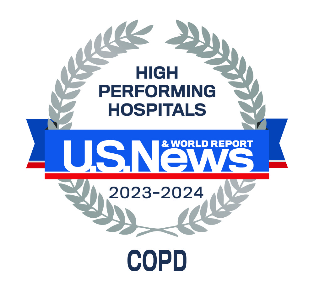U.S. News & World Report High Performing badge for COPD