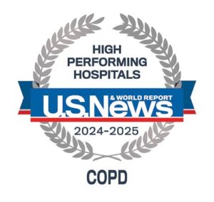 U.S. News & World Report High Performing Hospitals COPD 2024-2025 logo