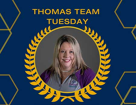 Thomas Team Tuesday features our June Employee of the Month, Mary Rappold.