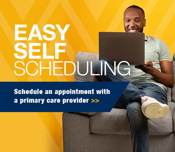 Easy Self Scheduling schedule an appointment with a primary care provider homepage slider image