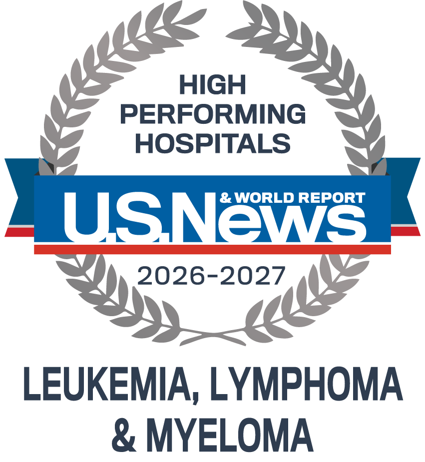 U.S. News & World Report High Performing Hospital 2026-2027 Lukemia, Lymphoma & Myeloma