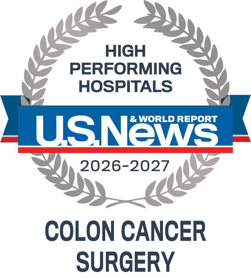 U.S. News & World Report High Performing Hospital 2026-2027 Colon Cancer Surgery