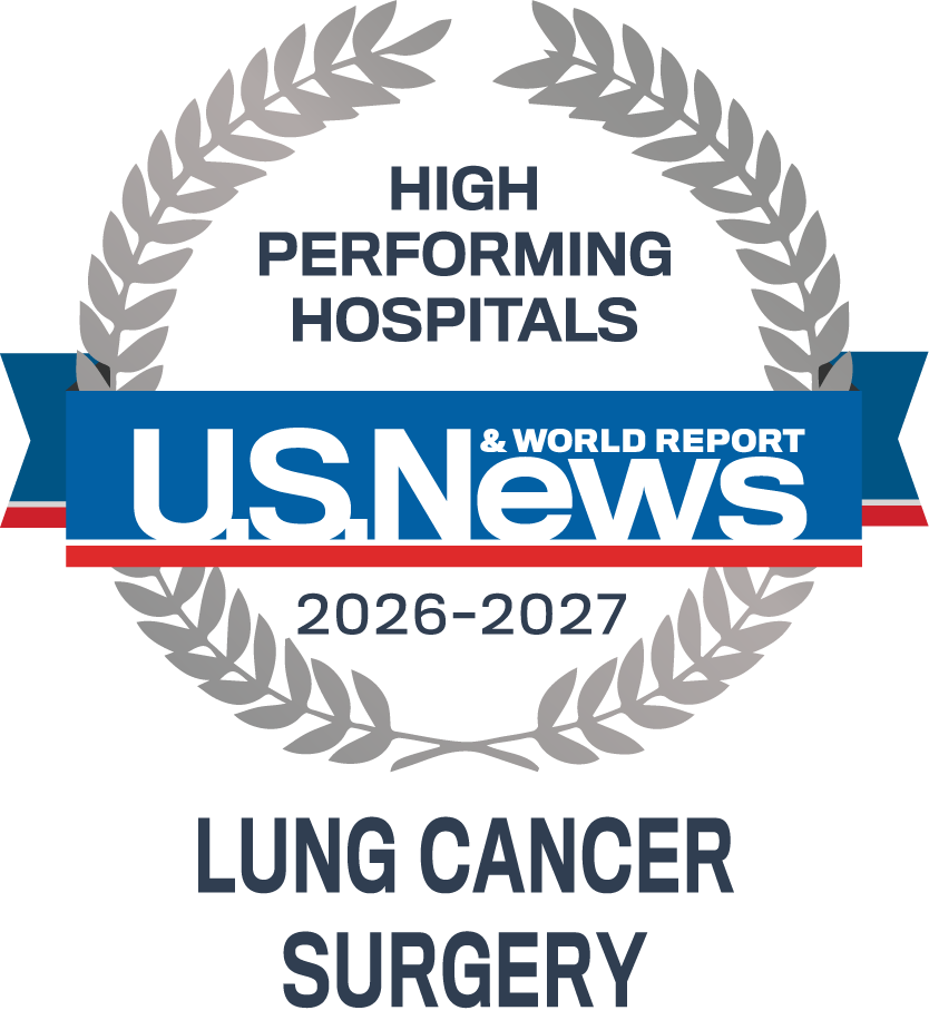 U.S. News & World Report High Performing Hospital 2026-2027 Lung Cancer Surgery