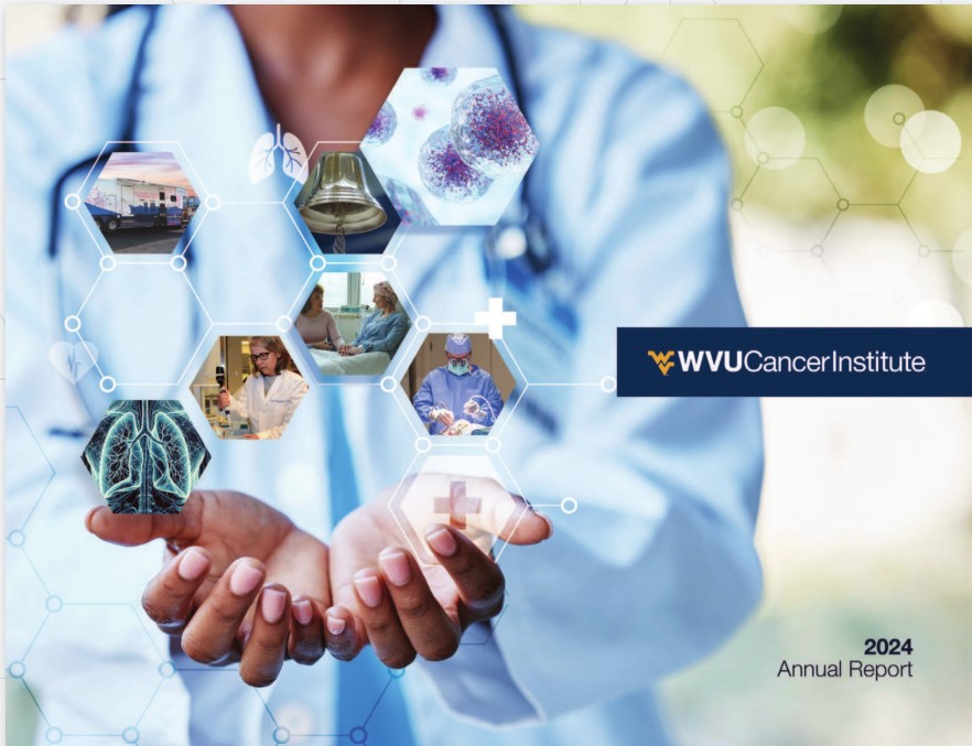 WVU Medicine Cancer Institute Annual report cover image