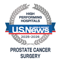 U.S. News & World Report High Performing Hospital 2025-2026 Prostate Cancer Surgery