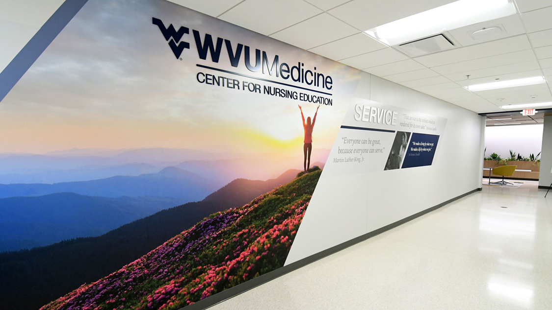 Center for Nursing Education main corridor