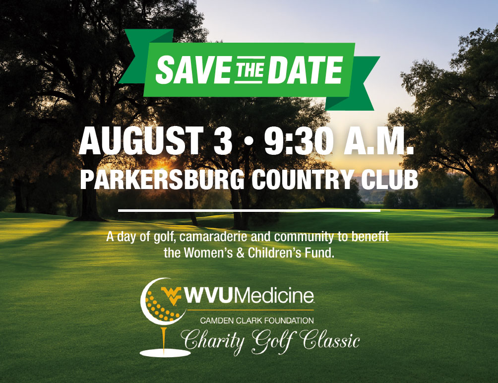 Charity Golf Classic Save the Date August 3, 2026, at 9:30 am at the Parkersburg Country Club